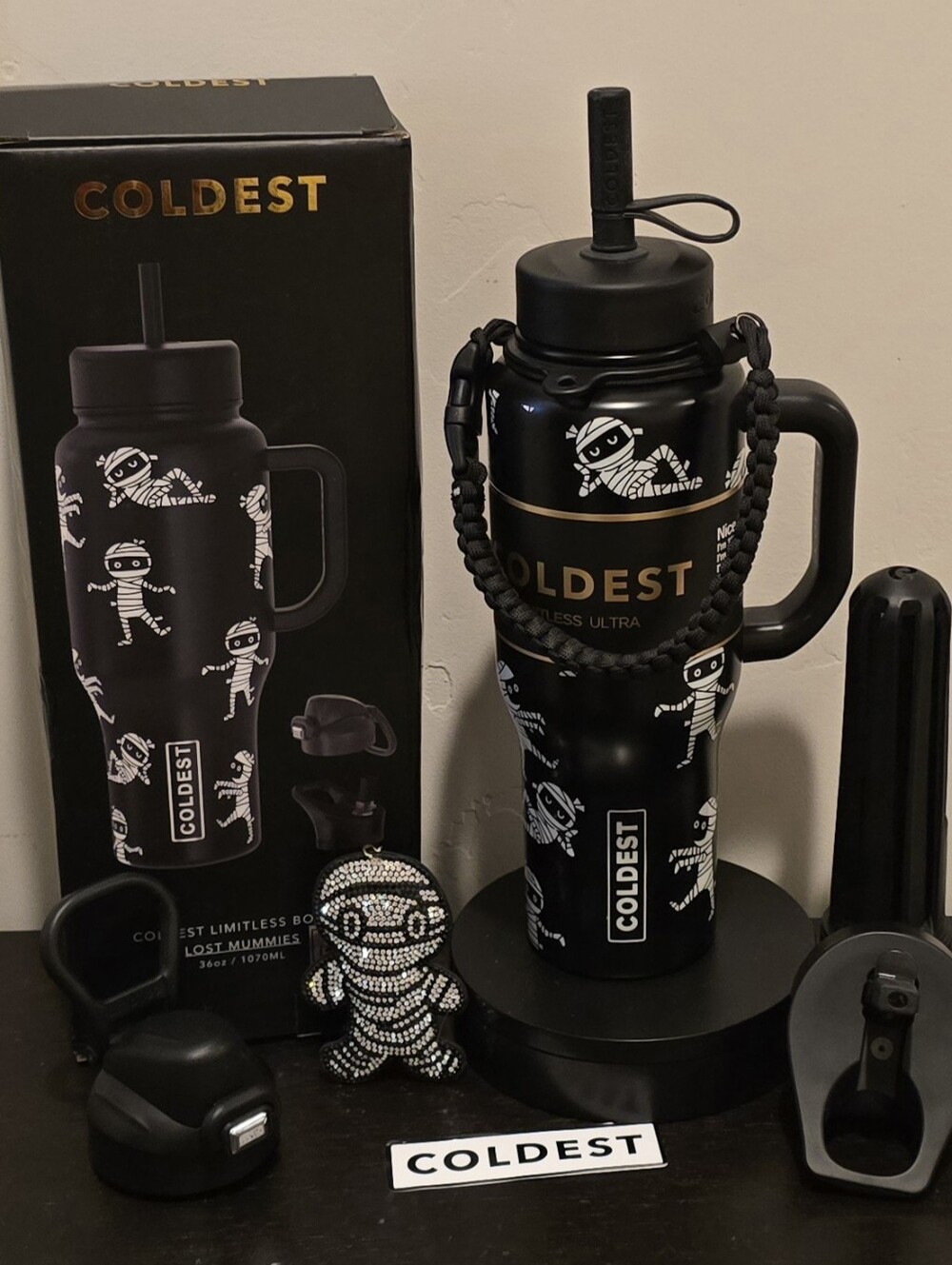 RARE - HTF COLDEST 36oz Lost Mummies Tumbler Waterbottle